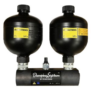 Akumulatory hydrauliczne na siłownikach obrotu i podnoszenia - D1/D2